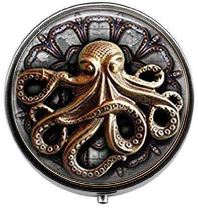 Steampunk Octopus Gothic Jewelry – Art Photo Pillendose – Charm Pillendose – Glas Candy Box von Guangzhoushujianwangluokeji