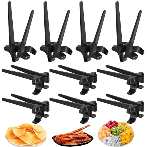 10 Stück Gaming Snack Essstäbchen Fingerstäbchen für Gamer Fingerstäbchen Snack Hilfsfinger Essstäbchen für Snacks Früchte Nüsse Desserts Kartoffelchips (Schwarz) von Guanici