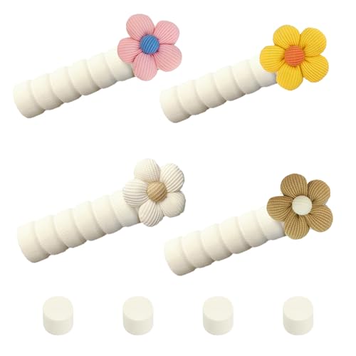 4 Stück Türklinkenpuffer Schutzhülle für Schlafzimmertürgriffe Türgriff Schutz Schutzabdeckung für Kindertürgriffe für Wohnungen Kindergärten Schulen Büros und andere öffentliche Orte (Beige) von Guanici