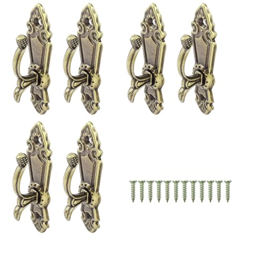 6 Stück Dekorativer Curtain Hooks Vorhang Haken Vintage Gardinen Raffhalter Vintage Gardinen Raffhalter für Gardinenklammern Vorhänge Zuhause Büro Dekoration (Bronze) von Guanici