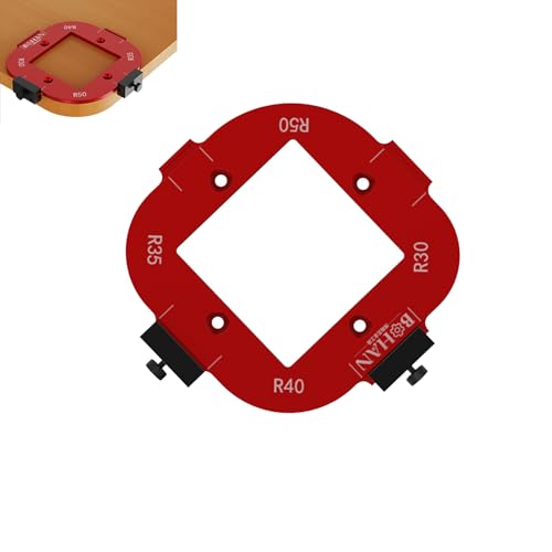Frässchablonen Radius Frässchablone Eckradius Frässchablonen Frässchablonen für Oberfräse Radius Jig Router Templates für Eine Vielzahl unterschiedlicher DIY-Holzbearbeitungsprojekte von Guanici