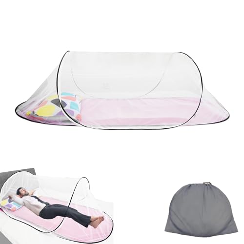 Moskitonetz Faltbares Reisezelt Einzelbett Faltbar Reise Moskitonetz Leicht Verstauen Einfach Installierenfür Familie Kindergarten Reisen Camping (200 x 80 x 56 cm) von Guanici