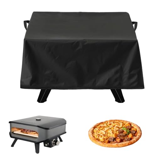 Pizzaofen Abdeckung Wasserdicht Abdeckhauben Wasserdicht Staubdicht Pizzaofen 62 * 62 * 28cm Outdoor Schutzhülle für Camping Picknick Gartenpartys（Schwarz） von Guanici