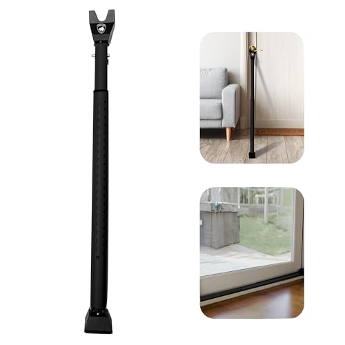 Guard Dog Security Door Jammer 2-in-1 Adjustable Door Knob Jammer & Sliding Patio Door Security Bar - 40 Different Adjustments (Black, 1 Pack) von Guard Dog Security