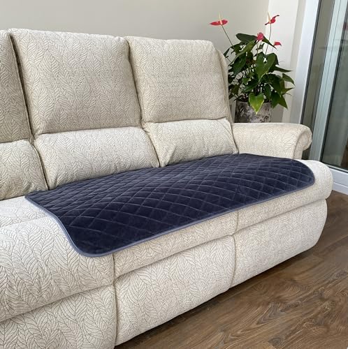 Wasserdichte Sitzschoner, hochwertig, waschbar, für Erwachsene mit Inkontinenz, geeignet für Rollstühle, Sofas, Sessel und Autositze, Anthrazit, Größe L, 55 x 110 cm von GuardedSleep