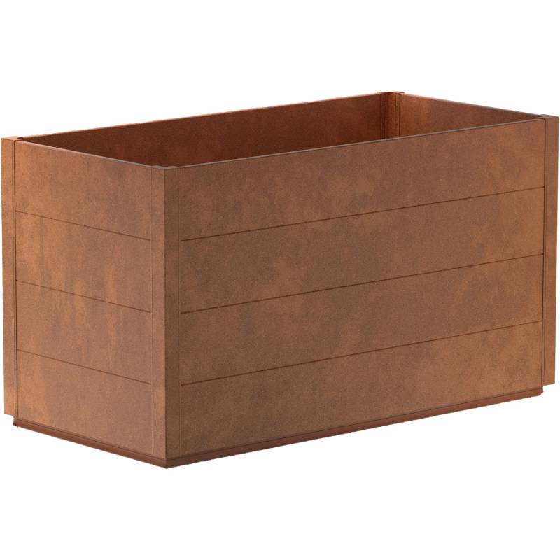 Guardi Metall-Hochbeet 140 cm x 70 cm x 76 cm Edelrost von Guardi