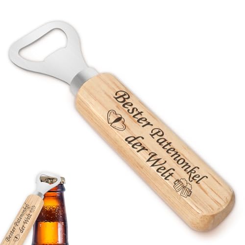 Patenonkel Geschenk,Geschenk Patenonkel,Geschenk Für Patenonkel,Bester Patenonkel Geschenk,Flaschenöffner,Geschenke Für Patenonkel,Flaschenöffner Holz,Taufgeschenke,Taufe Geschenk von GuardiaTech
