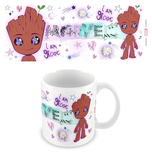 Guardians of the Galaxy Marvel (Groot Galaxy Eyes Design) Keramik-Kaffeetasse, 325 ml von Guardians Of The Galaxy