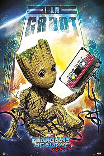 Guardians Of The Galaxy Vol. 2 I am Groot (61cm x 91,5cm) + Geschenkverpackung. Verschenkfertig! von Guardians Of The Galaxy