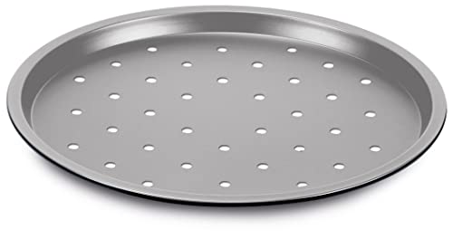 Guardini, Linea Silver Elegance, gefrorene Pizzaform, 32 cm, Stahl mit Antihaftbeschichtung, Farbe Silber/Schwarz Guardini, Linea Silver Elegance, gefrorene Pizzaform, 32 cm, Stahl mit Antihaftbeschichtung, Farbe Silber/Schwarz von Guardini
