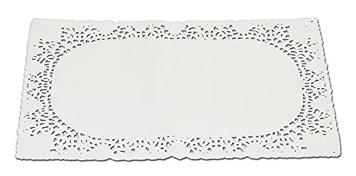 Guardini 15748 Einweg-Linie 5 Blätter aus Spitze für Kuchen 20 x 30 cm Material: Papier, Farbe: Weiß. von Guardini