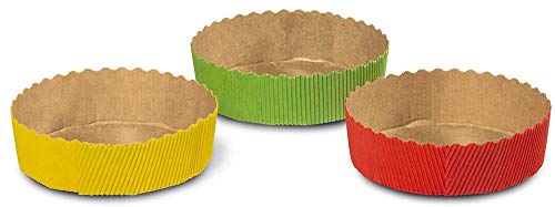 Guardini 2441100 Erdbeertörtchen, Lieferumfang 6 Backformen Papier, 10 cm, Mehrfarbig von Guardini