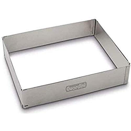 Guardini Geschenkschachtel, Verstellbarer Ring rechteckig 18 x 27,5-33 x 52,5 cm, Edelstahl, silberfarben von Guardini