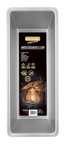Guardini Professional, Plumcake Backform, für intensiven Gebrauch geeignet, aus recyceltem eloxiertem Aluminium, Ø 30 x 11 x 10 cm, Farbe Silber von Guardini