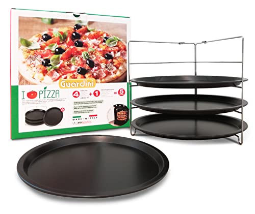 Guardini Set mit 4 Formen für Pizza + Halterung von Guardini