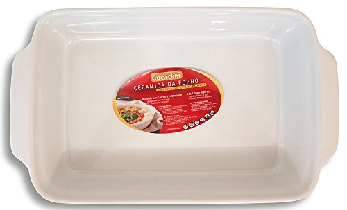 Guardini C00TC7 Auflaufform, rechteckig, groß, 36 x 24 cm, Keramik, Weiß Guardini C00TC7 Auflaufform, rechteckig, groß, 36 x 24 cm, Keramik, Weiß von Guardini