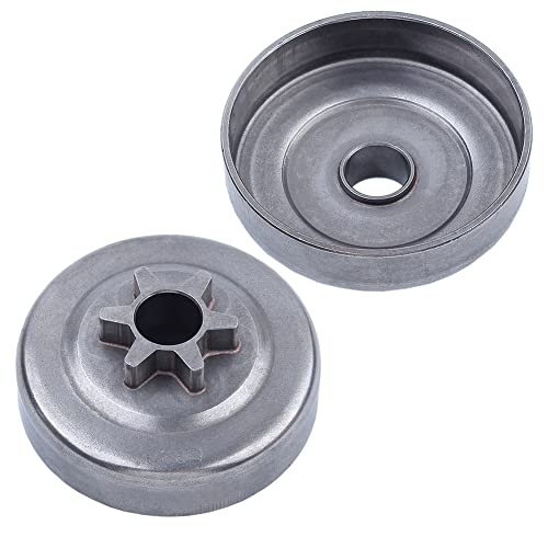 Gubeter 3/8"-6T Ritzel Spur Clutch Drum Kit, für McCulloch Mac Cs340 740 742 Kettensägen, / von Gubeter