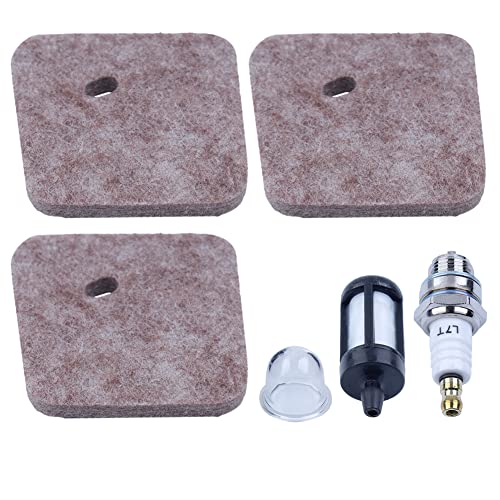 Gubeter Air Fuel Filter Tune Up Kit, für Stihl Fs45 Fs46 Fs55 Fs55R Fc55, Fs38 Fs55Rc Km55 Hl45 Km55R Fs45C Fs45L, Fs55T Fs75 Fs80 Fs85 Fc75 Fc85 Hl75 Ht70 Ht75 Sp85 Trimmer, 4128-12.4 von Gubeter