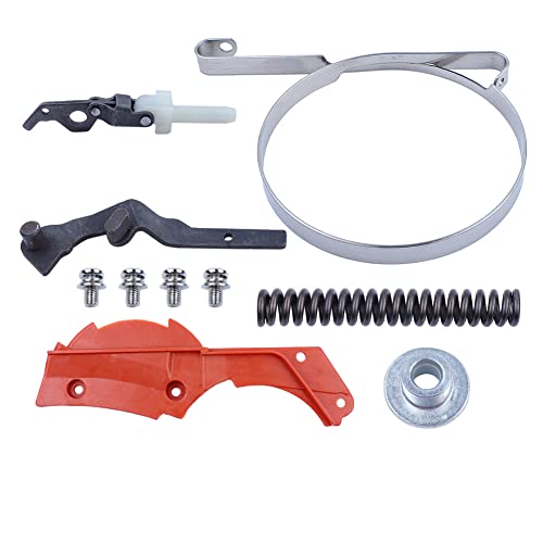 Gubeter Bremsband Federhebel Kniegelenk Reparatursatz, für Husqvarna 362 365 371 372 372Xp Kettensäge, 503751103, 503 75 11 03, 503 75 22 02, 503752202, 501875304, 501875303, 837 010 von Gubeter