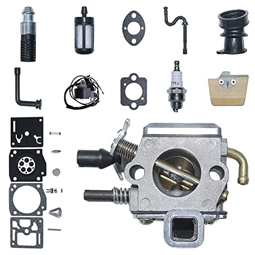 Gubeter Vergaser-Zündspulen-Kit, für Stihl 034 036 MS340 MS360 Kettensägenteil, 1125 120 0615 von Gubeter