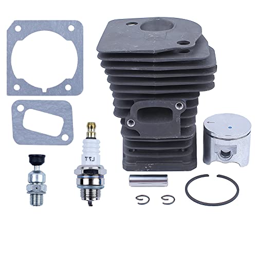 Gubeter Zylinderkolbenring Top End Rebuild Kit, für Husqvarna 340 345 Kettensäge, 503870276, 503 87 02 76, 503894401, 503 89 44 01, 503862501, 503 86 25 01 von Gubeter