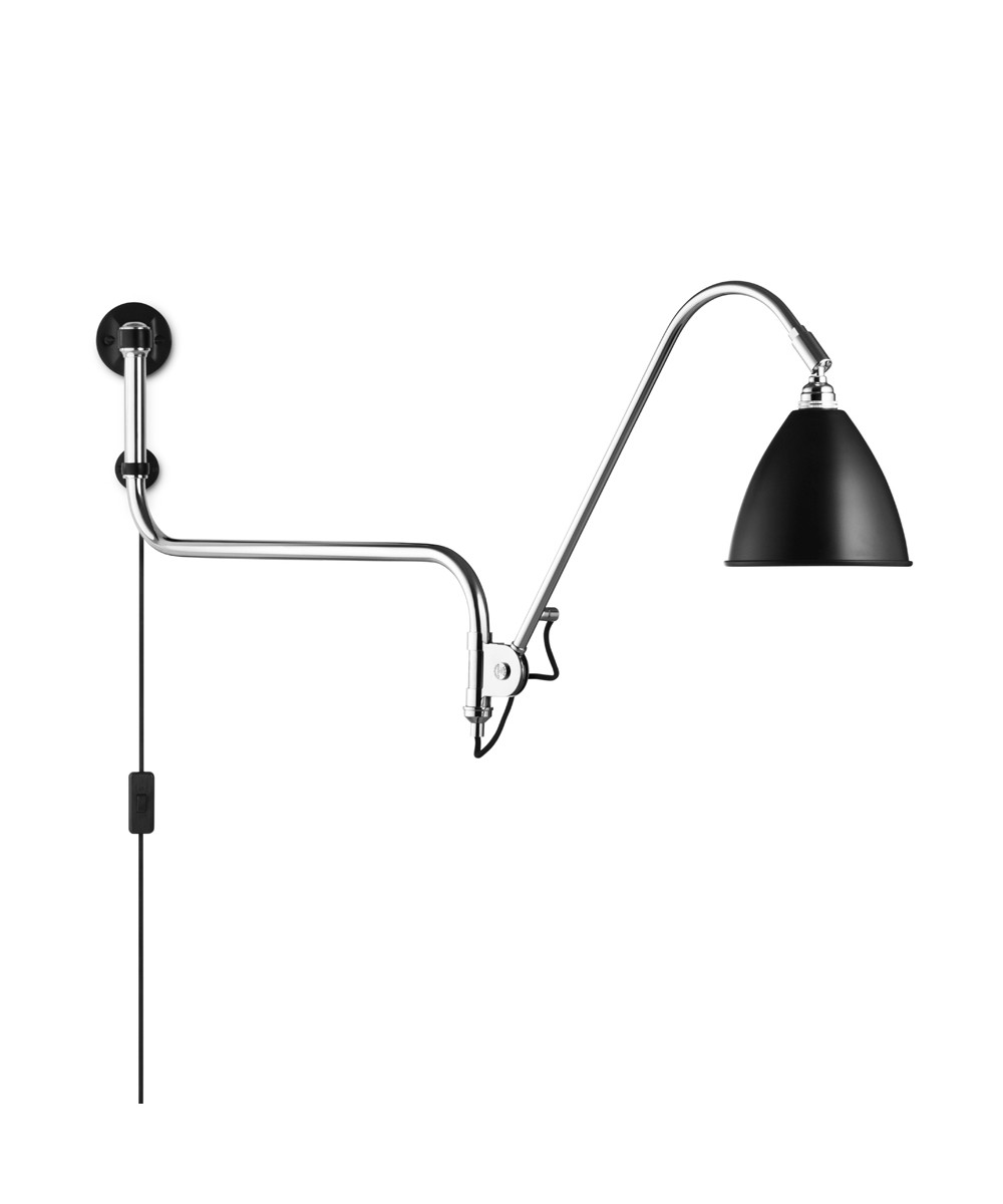 GUBI - Bestlite BL10 Wandleuchte Ø16 Chrom/Schwarz von GUBI