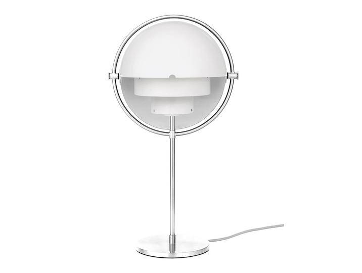 GUBI Design Tischlampe Multi-Lite, chrom / silber, für Wohn- / Esszimmer, Metall, Design, Tischlampe von Gubi
