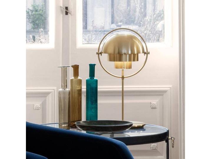 GUBI Design Tischlampe Multi-Lite, messing / gold, für Wohn- / Esszimmer, Metall, Design, Tischlampe von Gubi