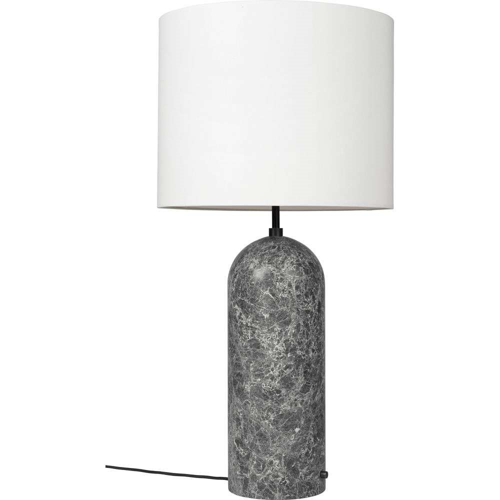 GUBI - Gravity XL Low Stehleuchte Grey Marble/White von GUBI