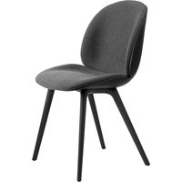 Gubi - Beetle Dining Chair Frontpolsterung (Plastic Base), Schwarz / Hallingdal 65 (173) von Gubi