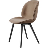 Gubi - Beetle Dining Chair Vollpolsterung (Plastic Base), Schwarz / Dedar Sunday (034) von Gubi
