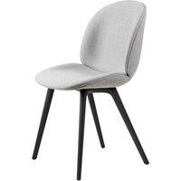 Gubi - Beetle Dining Chair Vollpolsterung (Plastic Base), Schwarz / Remix 3 (123) von Gubi