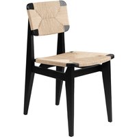 Gubi - C-Chair Dining Chair Paper Cord, Eiche schwarz gebeizt von Gubi