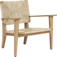 Gubi - F Lounge Stuhl Outdoor Natural Teak von Gubi