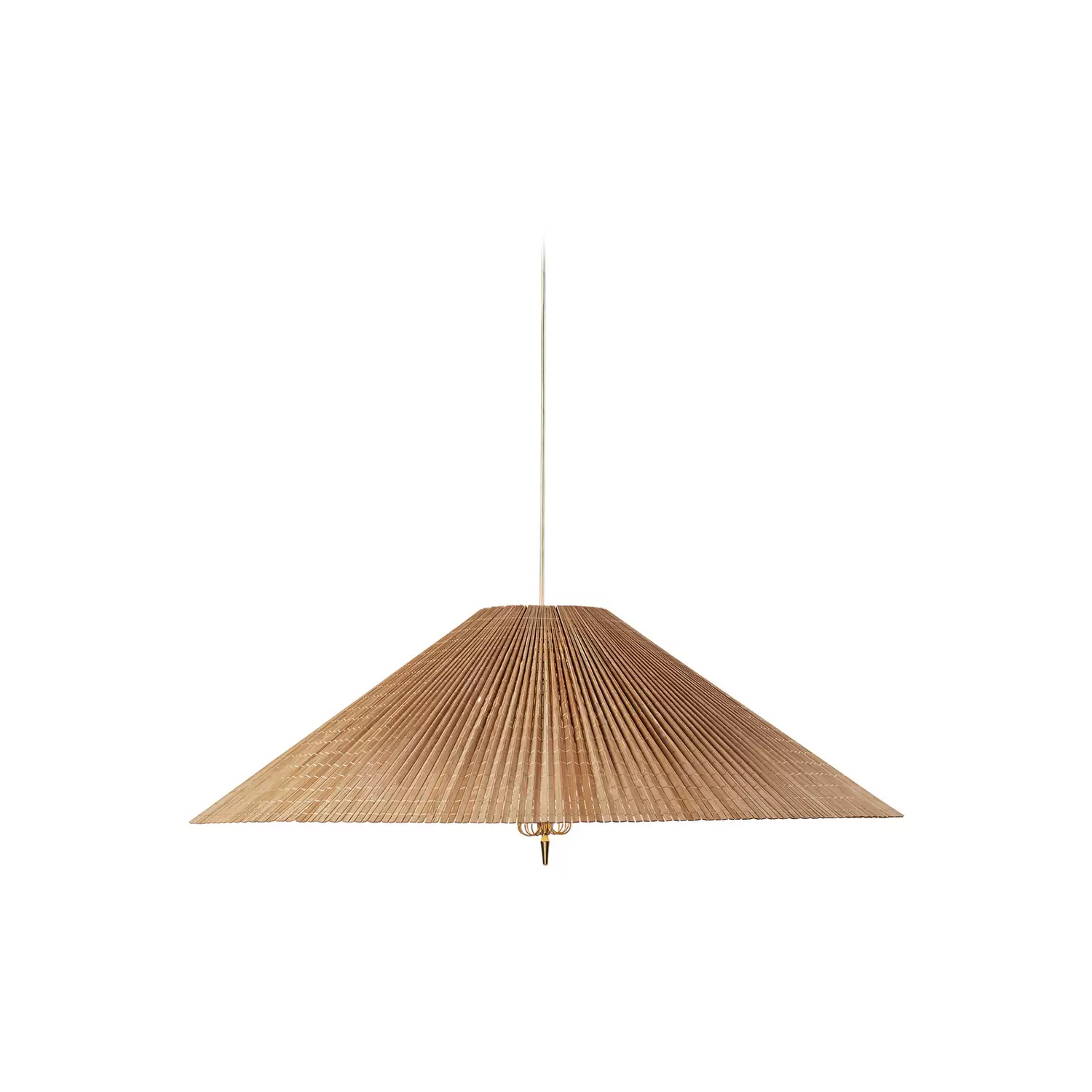 Gubi Hängeleuchte 1972 Messing Bambus Schirm ø 62 Cm Hängelampe Lampe Leuchte B-Ware von Gubi