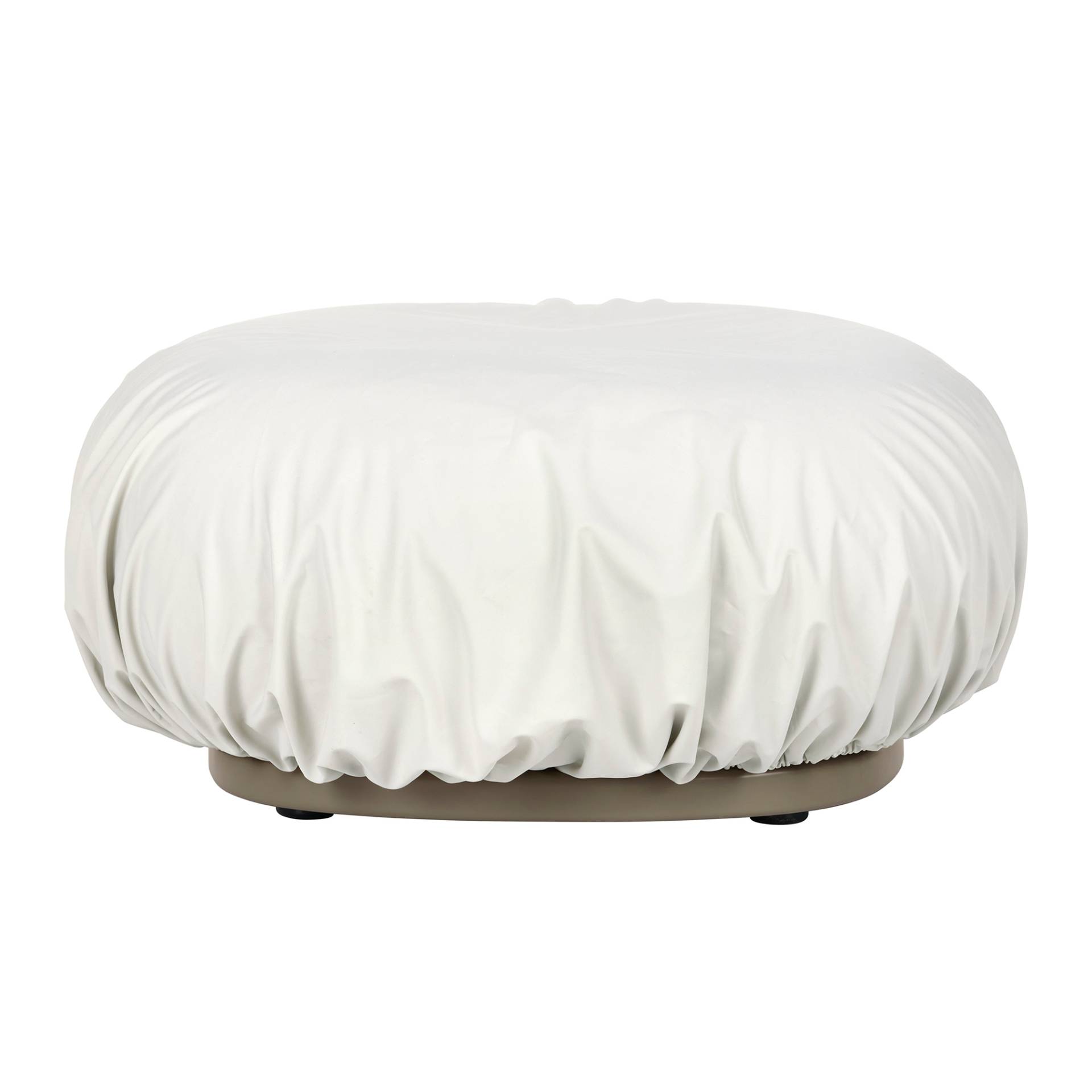 Gubi - Pacha Outdoor Ottoman Schutzhülle - weiß/BxHxD 72x35x72cm von Gubi