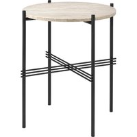 Gubi - TS Outdoor Beistelltisch, Ø 40 cm, schwarz / weiß von Gubi