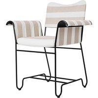 Gubi - Tropique Outdoor Dining Chair, classic black / Leslie Stripe Limonta (40) von Gubi