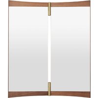 GUBI - Vanity 2 Wandspiegel, 69 x 58 cm, Walnuss von Gubi