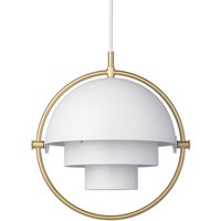 Deckenleuchte Multi-Lite brass/white ⌀ 25,5 cm von Gubi