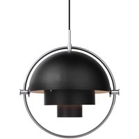 Deckenleuchte Multi-Lite chrome/black ⌀ 25,5 cm von Gubi