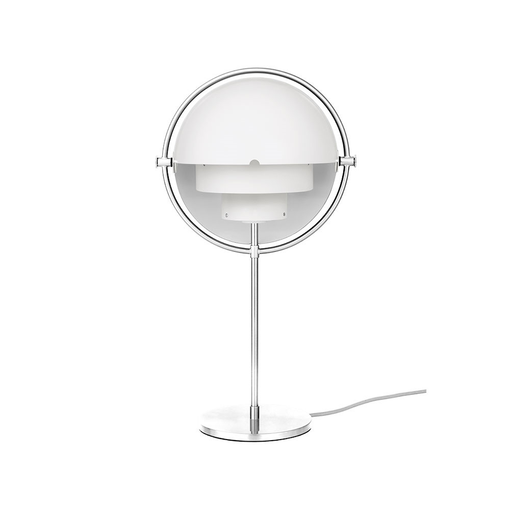 GUBI - Multi-Lite Tischleuchte Chrome/White von GUBI