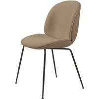 Stuhl Beetle Dining Conic Base gepolstert black/light bouclé, GUBI 003 von Gubi