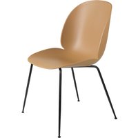 Stuhl Beetle Dining Conic Base amber brown/black matt base von Gubi