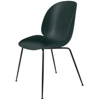 Stuhl Beetle Dining Conic Base dark green/black matt base von Gubi