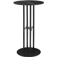 Tisch TS Column Bar Black Marquina Marmor ⌀ 60 cm von Gubi