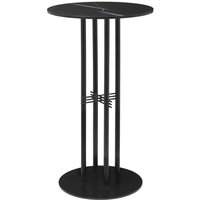 Tisch TS Column Bar Black Marquina Marmor ⌀ 80 cm von Gubi