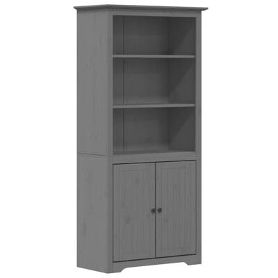 Gucagle Bücherregal BODO Grau 82x40x173 cm Massivholz Kiefer von Gucagle