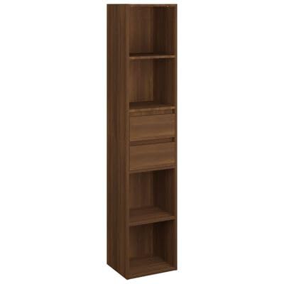 Gucagle Bücherregal Eiche 36x30x171 cm Holzwerkstoff Stabil Raumteiler für Bücher und Dekoration von Gucagle