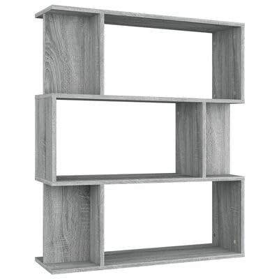 Gucagle Bücherregal Raumteiler Grau 80x24x96 cm Holzwerkstoff Stabil Mehrfachfächer Wohnzimmer Schlafzimmer Gucagle Bücherregal Raumteiler Grau 80x24x96 cm Holzwerkstoff Stabil Mehrfachfächer Wohnzimmer Schlafzimmer von Gucagle